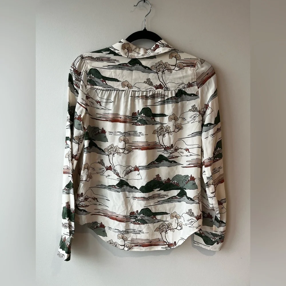 Wilfred Silk Button Down Blouse - Picture 4 of 5